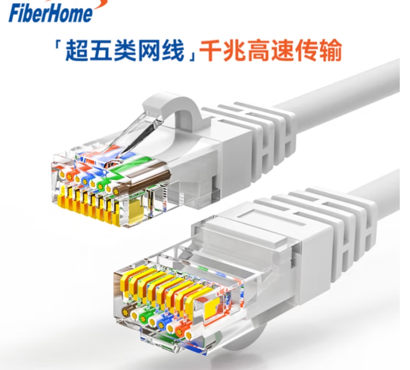 FiberHome 烽火 超五类（非屏蔽） 2m
