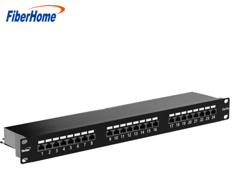 FiberHome烽火19英寸24口六类屏蔽网络配线架（新）