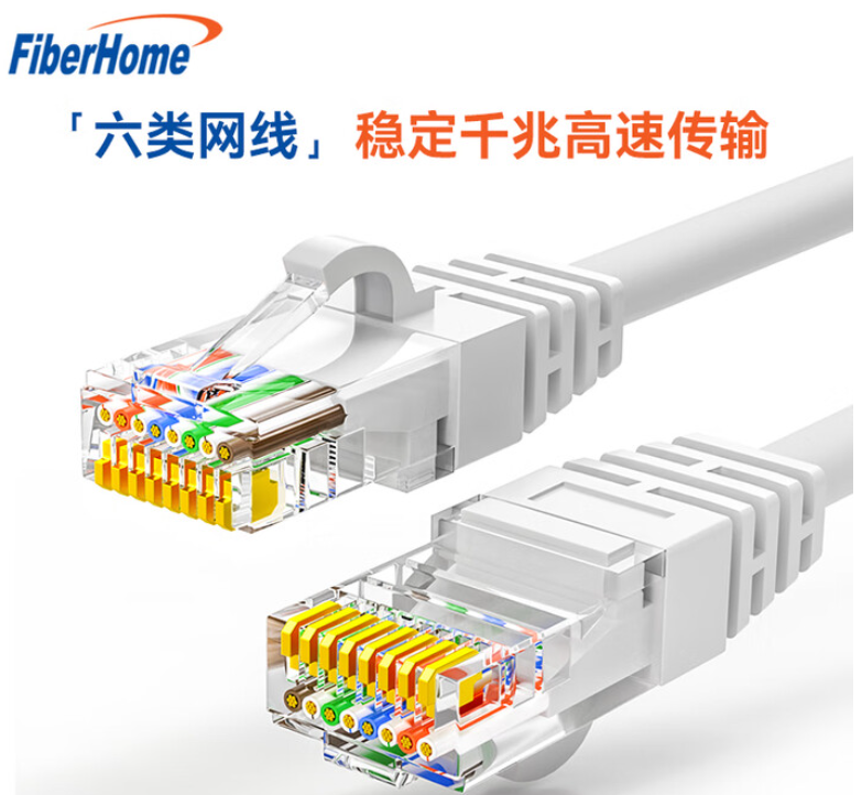 FiberHome 烽火六类（非屏蔽）LSZH低烟无卤阻燃跳线