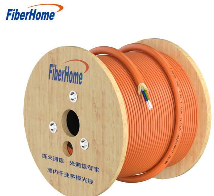 烽火(FiberHome)4\6\\8\12\24芯光缆 电信级低烟无卤室内千兆多模光缆光纤线 GJPFJH-OM1