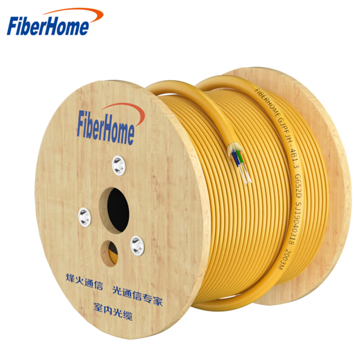 烽火（FiberHome）GJPFJH-12B1.3 室内束状光缆电信级低烟无卤 光纤皮线单模12芯光纤线